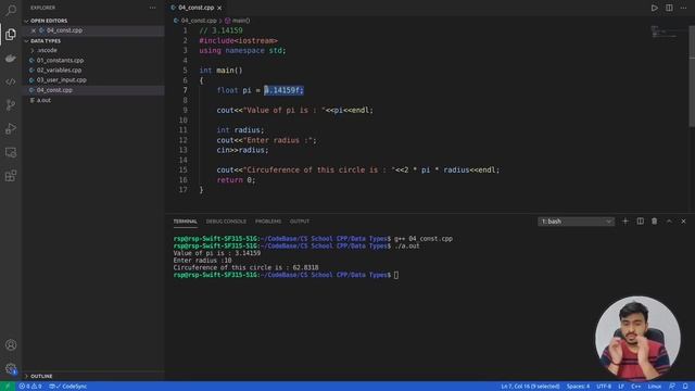 const keyword