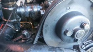 Замена помпы на а/м москвич 2141 с двигателем ваз 2106. Часть 1