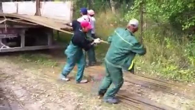 Разгружаем арматуру