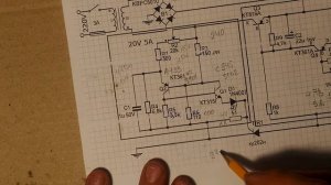 Зарядное на тиристоре.Замена деталей, схема, плата.