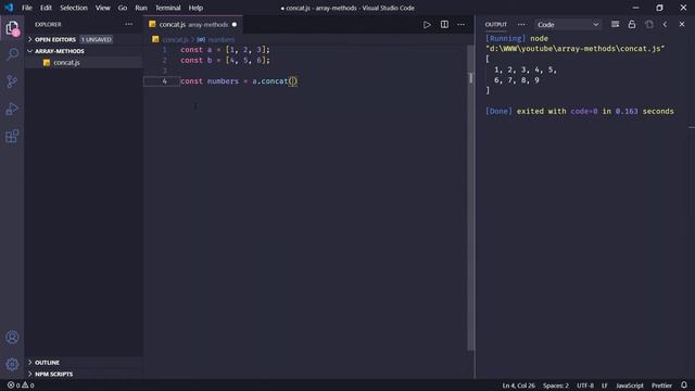 Método concat | JavaScript Tutorial