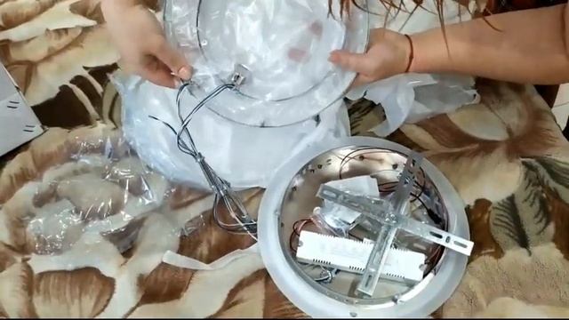 Распаковка — Потолочный светильник Mirastyle Диод JX-8067/4+2 CR ML