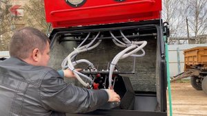 Автоматическая пескоструйная камера с барабаном