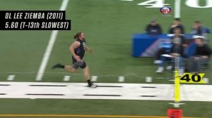 Slowest & Fastest: 40-Yard Dash Times of the 2010's!