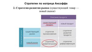 Матрица Ансоффа