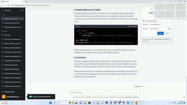python class underscore