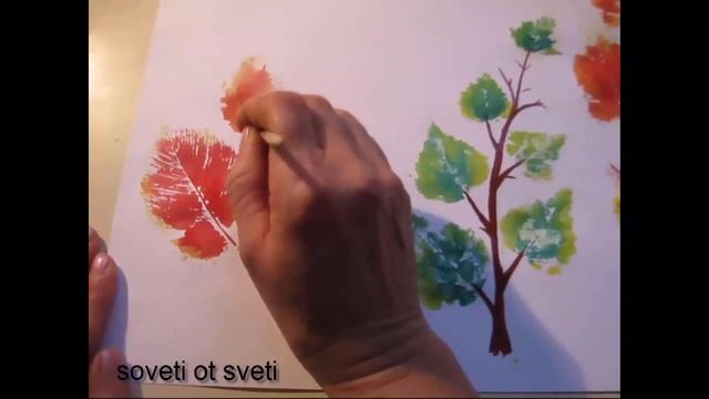 Используем ЛИСТЬЯ для осенней КОМПОЗИЦИИ\поделки с детьми смотреть онлайн