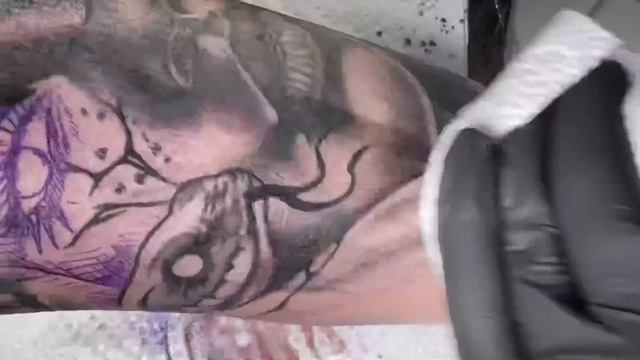 Medusa tattoo | Time lapse смотреть онлайн