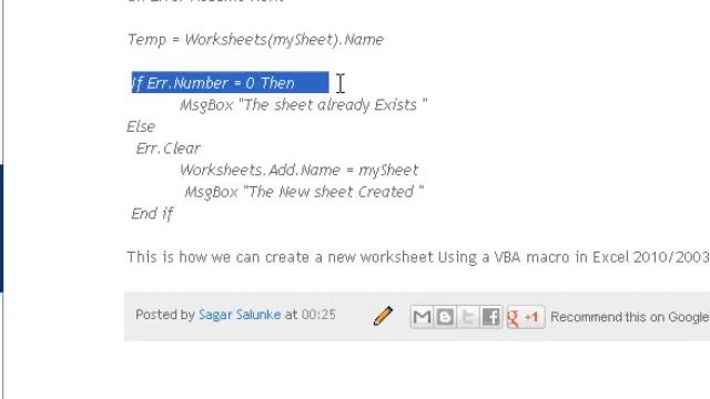 How to Create New WorkSheet using Excel VBA Macro смотреть онлайн