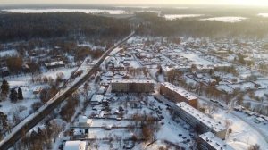 Село Семеновское Ступинского района с высоты птичьего полета