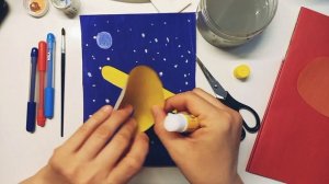 Коллаж, аппликация Космонавт. Творчество для детей..mp4