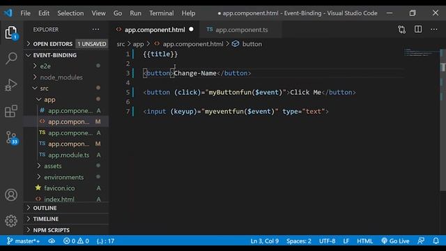 Angular Data Binding – Event Binding | #7 Angular Tamil Tutorial for Beginners