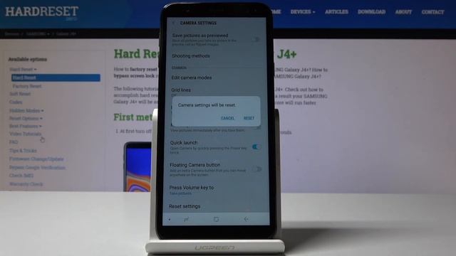 Reset Camera SAMSUNG Galaxy J4+ - Restore Camera Settings смотреть онлайн