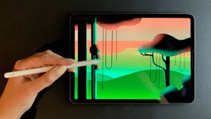 iPad Pro Drawing ? | РИСУЮ НА АЙПАДЕ в Прокриэйт | Как нарисовать закат в джунглях