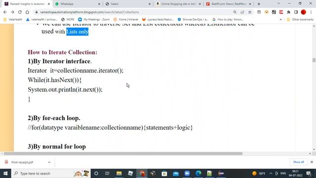 Corejava Difference ListSet&&IteratorListIteratorRecording July20220704 смотреть онлайн