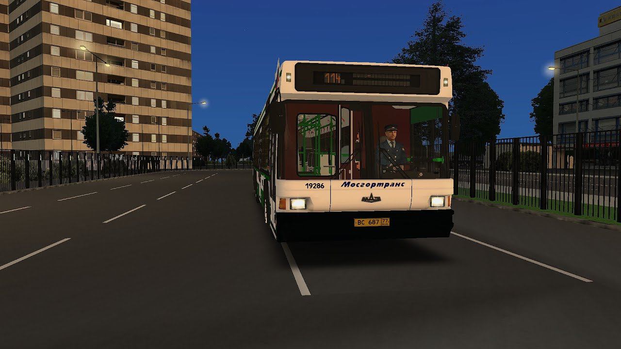 OMSI 2 Москва Север по маршруту 114к до Базовской улицы на МАЗ 107 смотреть онлайн