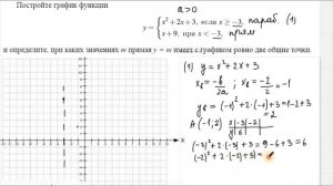 22 ЗАДАНИЕ ОГЭ МАТЕМАТИКА 2022. Кусочно-непрерывные функции