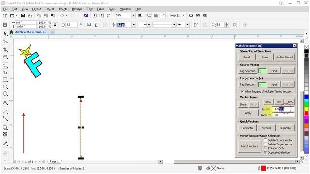 CorelDRAW macro - Match Vectors - Demo 10 смотреть онлайн