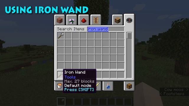 Construction Wand Mod 1.16.5 Spotlight - Installation, Review and Gameplay
