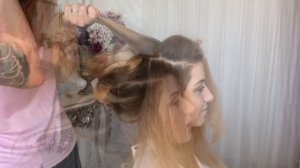 Воздушный пучок "Разворот". Свадебная прическа. Wedding hairstyle | Анна Комарова