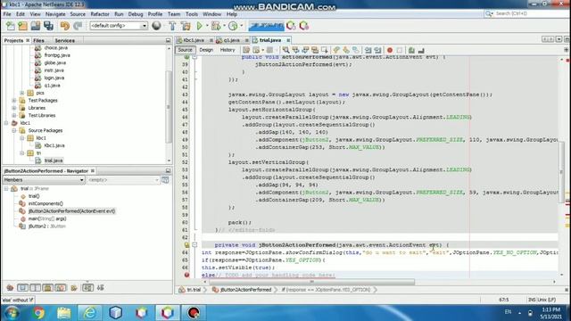 How to create yes/no confirmation dialog box in netbeans 12.3|| कन्फर्मेशन डायलॉग बॉक्स कैसे बनाए смотреть онлайн