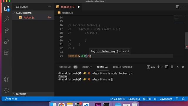 Foobar Problem - Javascript Algorithms - Learn to code free