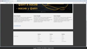 Создаем сайт с админ-панелью, логином и паролем на Node.js