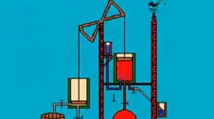 Принцип работы машины Ньюкомена / Newcomen atmospheric engine