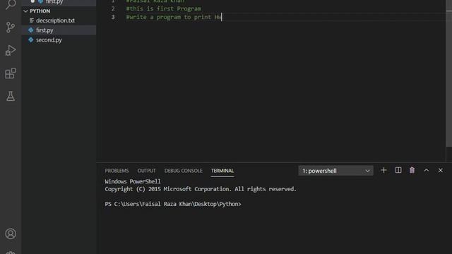 Write a Python Program to print Hello World!.#python #pythonprogram #helloworld #cpmcdplatform