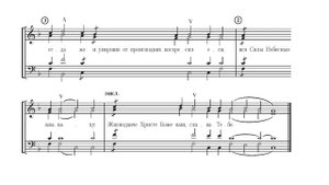 Осмогласие. Глас 2й. Стихира, тропарь, ирмос. Весь хор