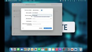 Créer une nouvelle session administrateur sur MacOS