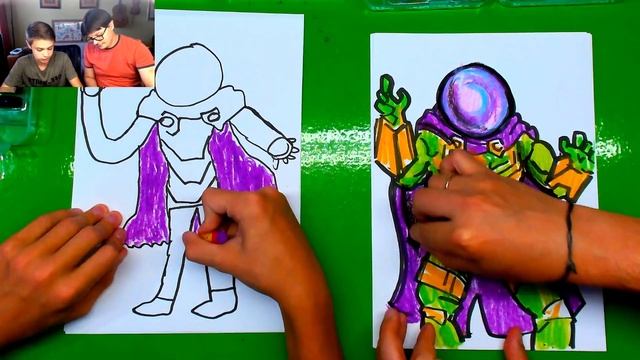 Рисуем МИСТЕРИО из Человека Паука с Димой смотреть онлайн