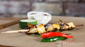 Шашлык из овощей и грибов