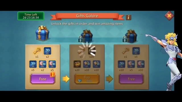 Lords Mobile - Полная покупка подарков Изобилия / Full Buy of Gifts Galore