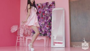 Pink Flare Mini Dress #3, Habin, Pocket Girls, 하빈, 포켓걸스, Addiction