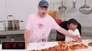 Eating worlds largest pizza ?. Mr beast new video @MrBeast