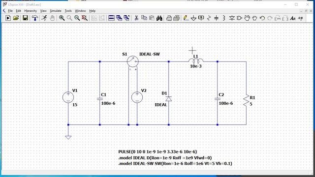 Моделирование импульсного понижающего DC-DC преобразователя (buck Converter) в LTspice