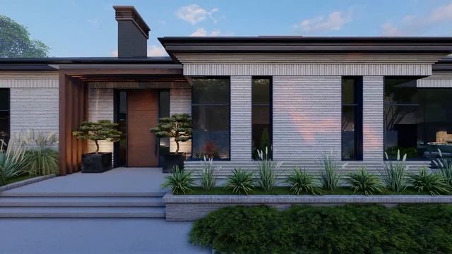 Дом с объемной кирпичной кладкой смотреть онлайн