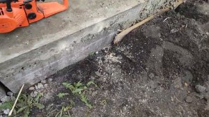 Отмостка дома на участке с уклоном 3 часть, снял опалубку!