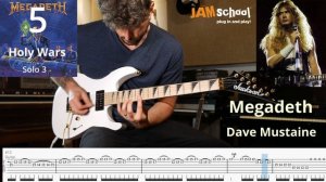Megadeth Holy Wars 5th guitar with Tab (Dave Mustaine)