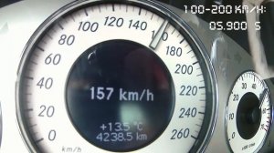 Mercedes CLK 500 ACCELERATIONS AUTOBAHN POV NO SPEED LIMIT