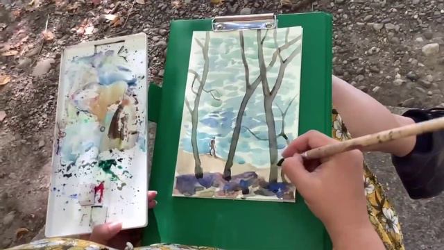 Эпизод 33. Терренкур в Мацесте. Прогулка по тропе здоровья. Пленэр в Сочи. смотреть онлайн