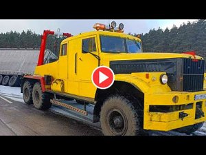 МУЖИК из Польше собрал САМ КРАЗ. Ciężarówka ZSRR KRAZ z Polski. LKW der UdSSR KRAZ