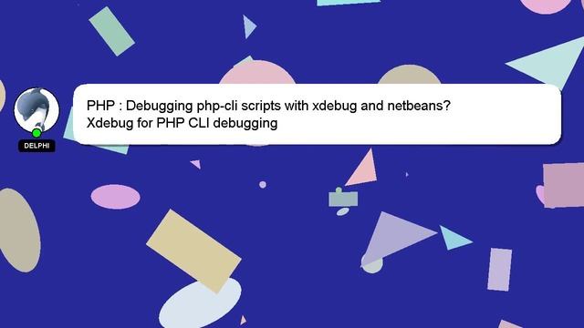 PHP : Debugging php-cli scripts with xdebug and netbeans?