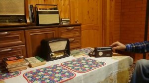 Радиоприемник "Селга" после ремонта. Прием на средних волнах