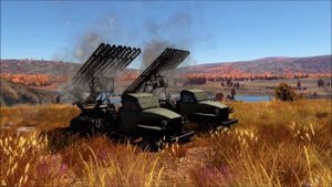 Katyusha with BM-13N Katyusha Truck Rocket as Cover [War Thunder]