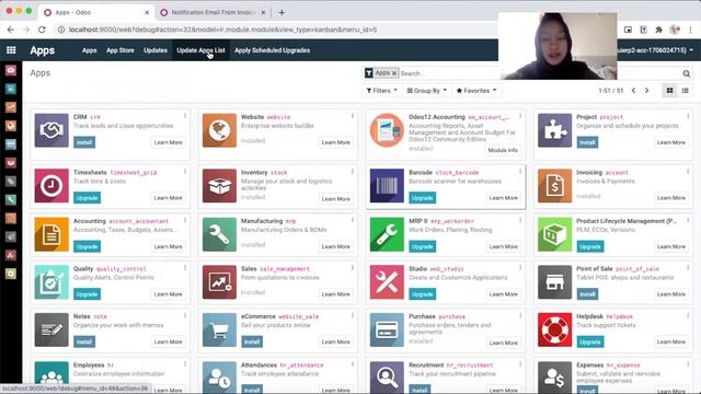 Install Add-ons Notification Email from Invoice di Odoo 12 melalui Docker смотреть онлайн
