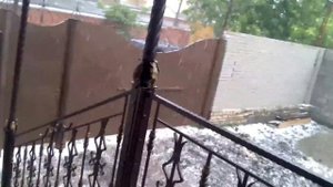 сильный град в Черкесске
