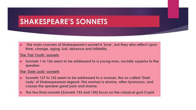 SHAKESPEAREAN SONNET смотреть онлайн