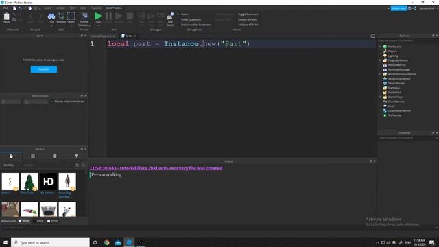 Roblox Lua Scripting - 4 - Roblox Instances pt.1 смотреть онлайн